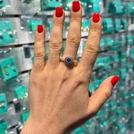 ANEL CHUVEIRINHO ZIRCÔNIA BANHADO A PRATA