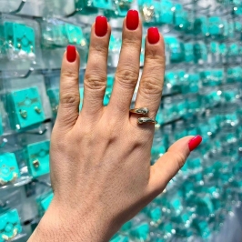 ANEL ENCANTO BANHADO A OURO