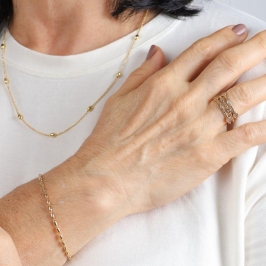 ANEL VITTORIA EM ZIRCÔNIA BANHADO A OURO