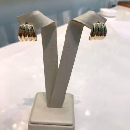 ARGOLA ANÁLIA BANHADO A OURO