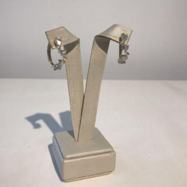 ARGOLA CORAÇÃO GLAMOUR ZIRCÔNIA COLORIDA BANHADO A OURO