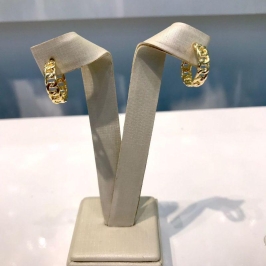 ARGOLA DE ELOS BANHADO A OURO