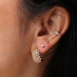 ARGOLA LUZ CRAV ZIRC BANHADO A OURO