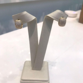 ARGOLA SHINE EM ZIRCÔNIA BANHADO A OURO