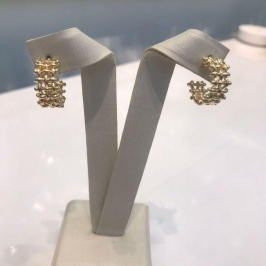 ARGOLA SPIKE BANHADO A OURO