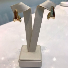 ARGOLA VINTAGE BANHADO A OURO