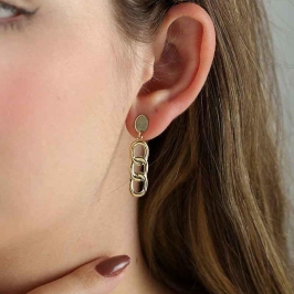 BRINCO ELOS BANHADO A OURO