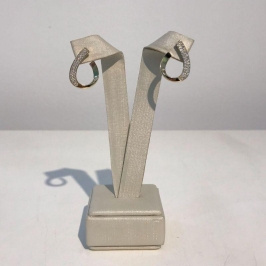 BRINCO TENDÊNCIA ZIRCÔNIA BANHADO A OURO