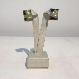 BRINCO WAVY ORGÂNICO BANHADO A OURO