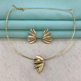 CHOKER ARO BANHADO A OURO