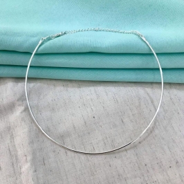 CHOKER ARO BANHADO A PRATA