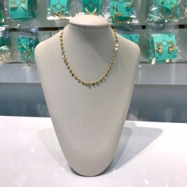 CHOKER DE ELO MEDALHINHAS BANHADO A OURO