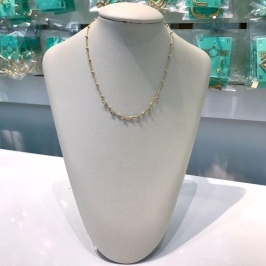 CHOKER ESFERA E PONTO DE LUZ BANHADO A OURO