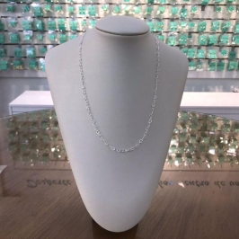 CHOKER MINI CORAÇÃO VAZADO BANHADO A PRATA