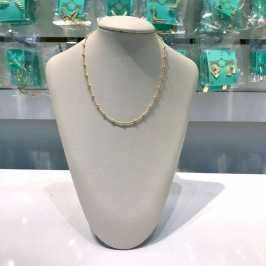 CHOKER MINI ESFERA BANHADO A OURO