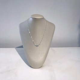 CHOKER TIFFANY CORAÇÃO BANHADO A PRATA