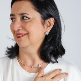 CHOKER TREVO RIVIERA EM ZIRCÔNIA BANHADO A OURO