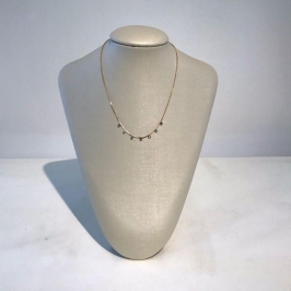 CHOKER ZIRCÔNIAS COLORIDAS CANDY BANHADO A OURO