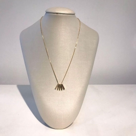 COLAR CANUTILHOS BANHADO A OURO