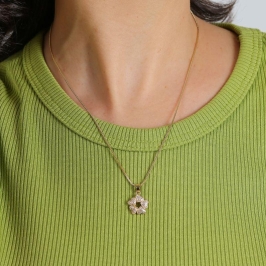 COLAR CORAÇÃO PASSION EM ZIRCÔNIA BANHADO A OURO