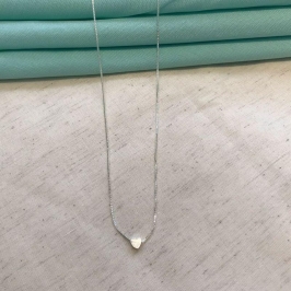 COLAR CORAÇÃO SLIM BANHADO A PRATA