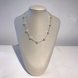 COLAR DE PÉROLA ELEGANCE BANHADO A OURO