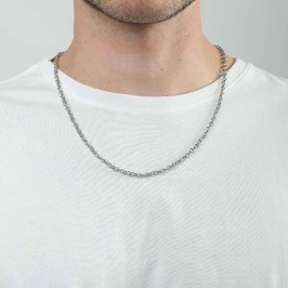 CORRENTE ELO PORTUGUÊS MASC AÇO INOXIDÁVEL