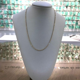 CORRENTE SINGAPURA BANHADO A OURO