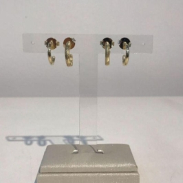 DUPLA ARGOLA SLIM BANHADO A OURO