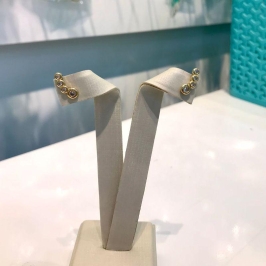 EARCUFF PONTO DE LUZ BANHADO A OURO