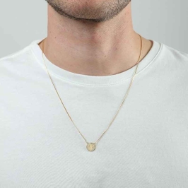 ESCAPULÁRIO SÃO BENTO BANHADO A OURO