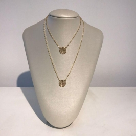 ESCAPULÁRIO SÃO BENTO FÉ BANHADO A OURO