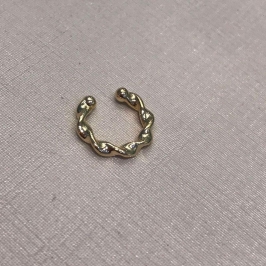 FAKE PIECING TRANÇADO BANHADO A OURO