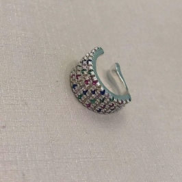 FAKE PIERCING GOLD COLOR BANHADO A PRATA