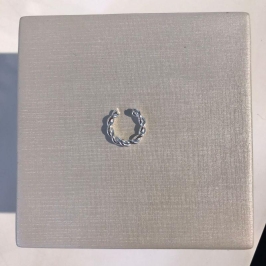 FAKE PIERCING TORCIDO BANHADO A PRATA