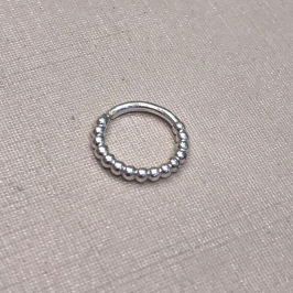 PIERCING MINI ESFERA BANHADO A PRATA