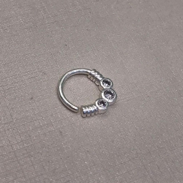 PIERCING ILUMINAR BANHADO A PRATA