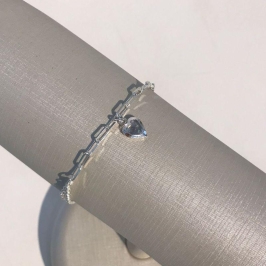 PULSEIRA CORRENTARIAS CORAÇÃO BANHADO A PRATA