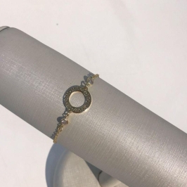 PULSEIRA PALAVRAS DE FÉ BANHADO A OURO