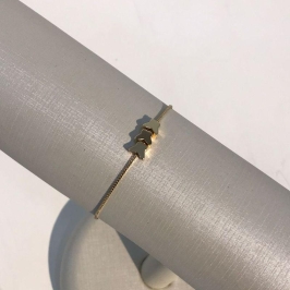 PULSEIRA TRIO DE ESTRELAS BANHADO A OURO