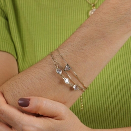 PULSEIRA TRIO TIFFANY REGULÁVEL BANHADO A OURO