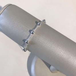 PULSERIA ESFERAS BANHADO A PRATA