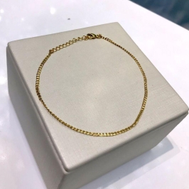 TORNOZELEIRA GRUMET BANHADO A OURO