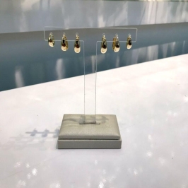 TRIO DE ARGOLA DESIGN BANHADO A OURO