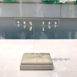 TRIO DE ARGOLA EM ZIRCÔNIA BANHADO A PRATA