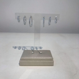 TRIO DE ARGOLA TORCIDO BANHADO A PRATA