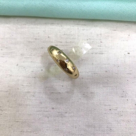 ANEL BOLD MICRO ZIRCÔNIA BANHADO A OURO