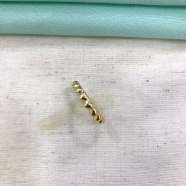 ANEL GOMOS BANHADO A OURO