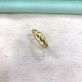 ANEL PUFFER BANHADO A OURO