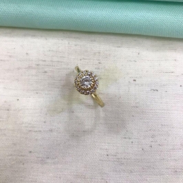 ANEL SOLITÁRIO INFINITY BANHADO A OURO